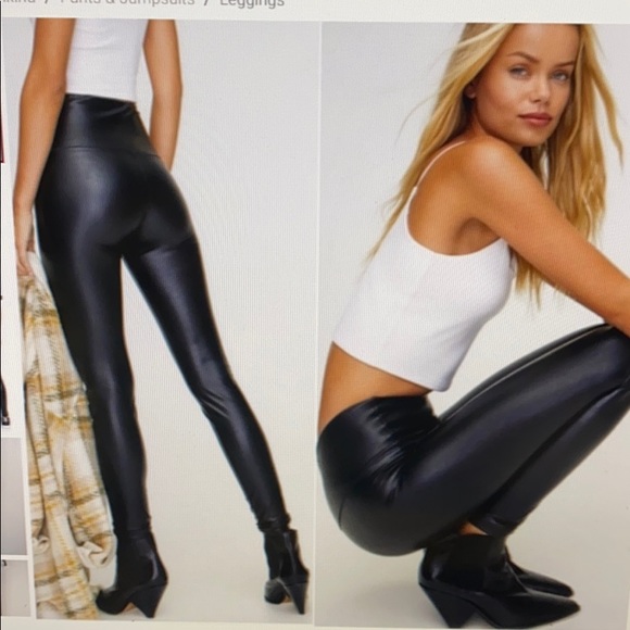 7 For All Mankind Pants - 7 For All Mankind Vegan Leather Leggings